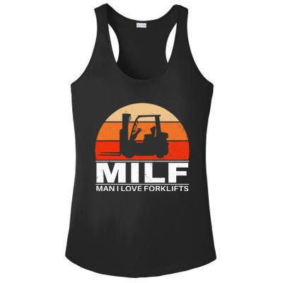 Man I Love Forklifts Vintage Ladies PosiCharge Competitor Racerback Tank