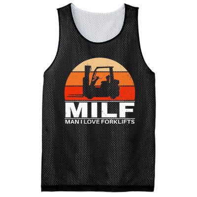 Man I Love Forklifts Vintage Mesh Reversible Basketball Jersey Tank