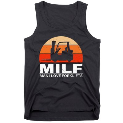 Man I Love Forklifts Vintage Tank Top