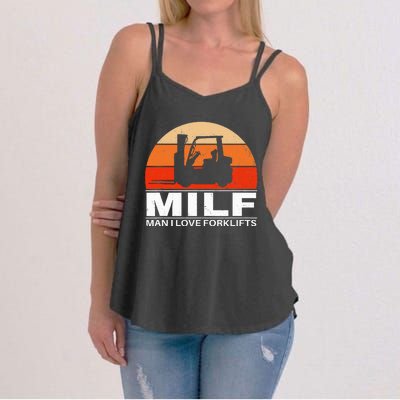 Man I Love Forklifts Vintage Women's Strappy Tank