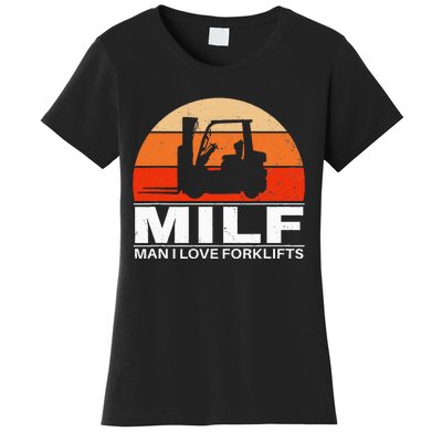 Man I Love Forklifts Vintage Women's T-Shirt