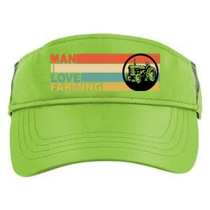 Man I Love Farming Adult Drive Performance Visor