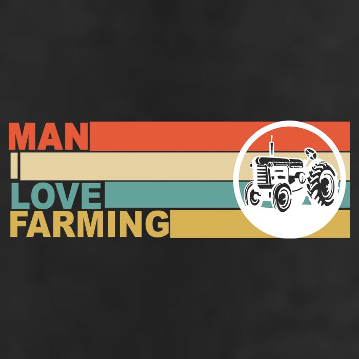 Man I Love Farming 7 Panel Mesh Trucker Snapback Hat