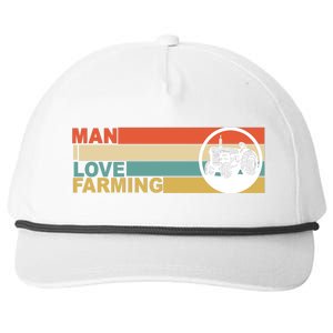 Man I Love Farming Snapback Five-Panel Rope Hat