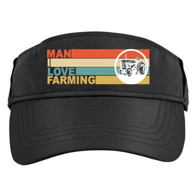 Man I Love Farming Adult Drive Performance Visor