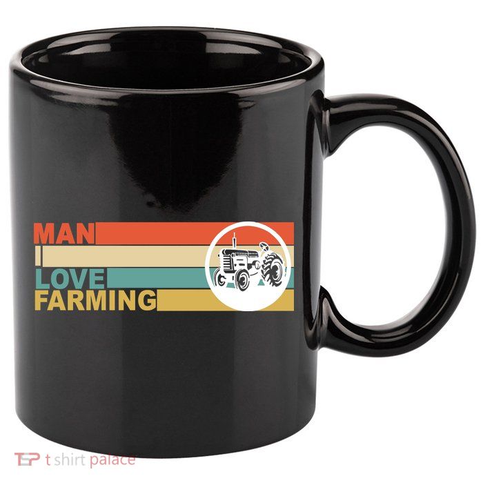 Man I Love Farming 11oz C Handle Ceramic Mug