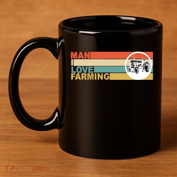 Man I Love Farming 11oz C Handle Ceramic Mug