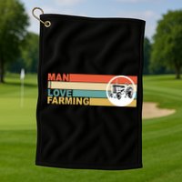 Man I Love Farming Golf Towel