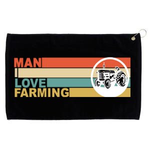 Man I Love Farming Grommeted Golf Towel