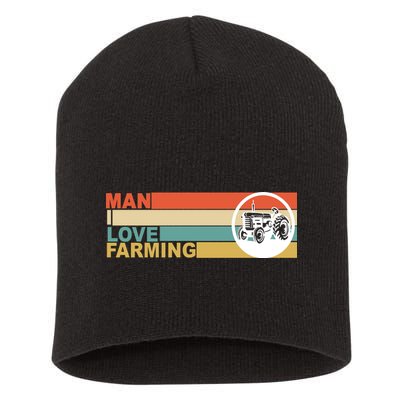 Man I Love Farming Short Acrylic Beanie