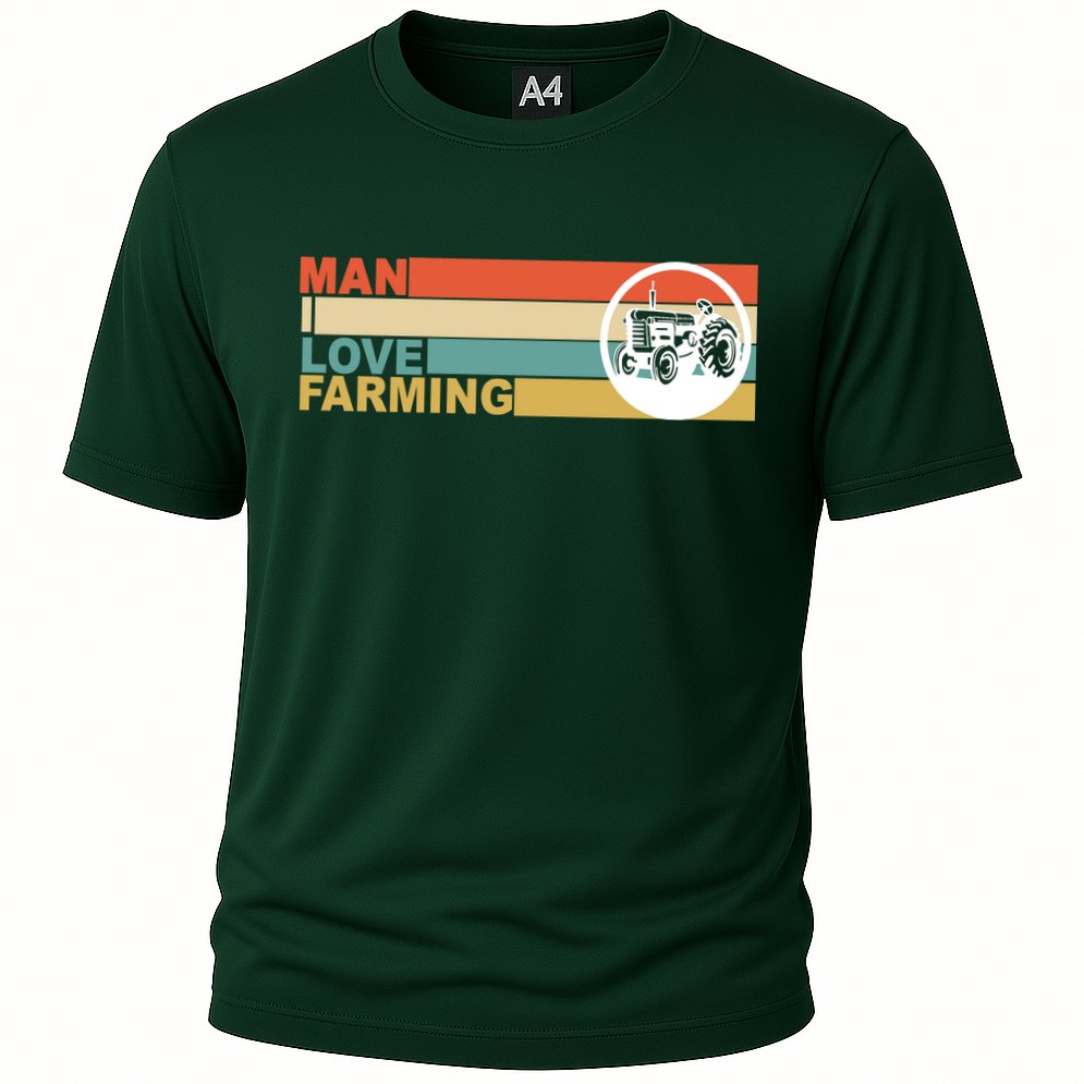 Man I Love Farming Cooling Performance Crew T-Shirt