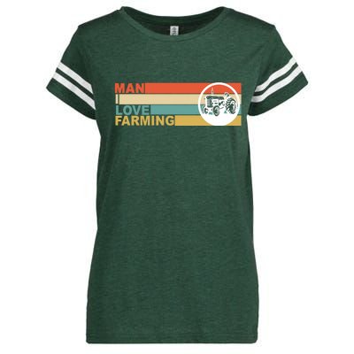 Man I Love Farming Enza Ladies Jersey Football T-Shirt