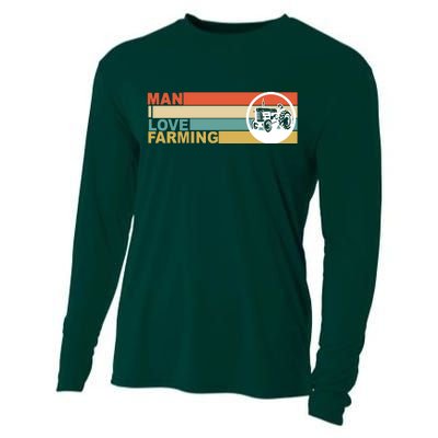 Man I Love Farming Cooling Performance Long Sleeve Crew