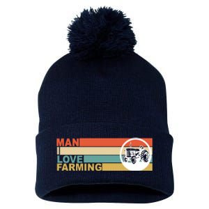 Man I Love Farming Pom Pom 12in Knit Beanie