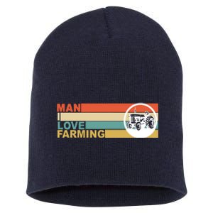 Man I Love Farming Short Acrylic Beanie