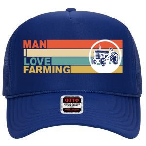 Man I Love Farming High Crown Mesh Back Trucker Hat