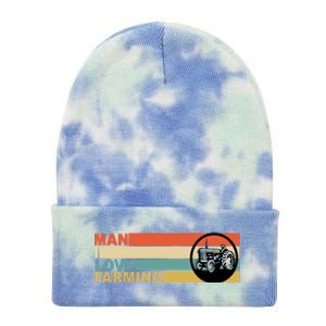 Man I Love Farming Tie Dye 12in Knit Beanie