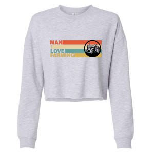 Man I Love Farming Cropped Pullover Crew