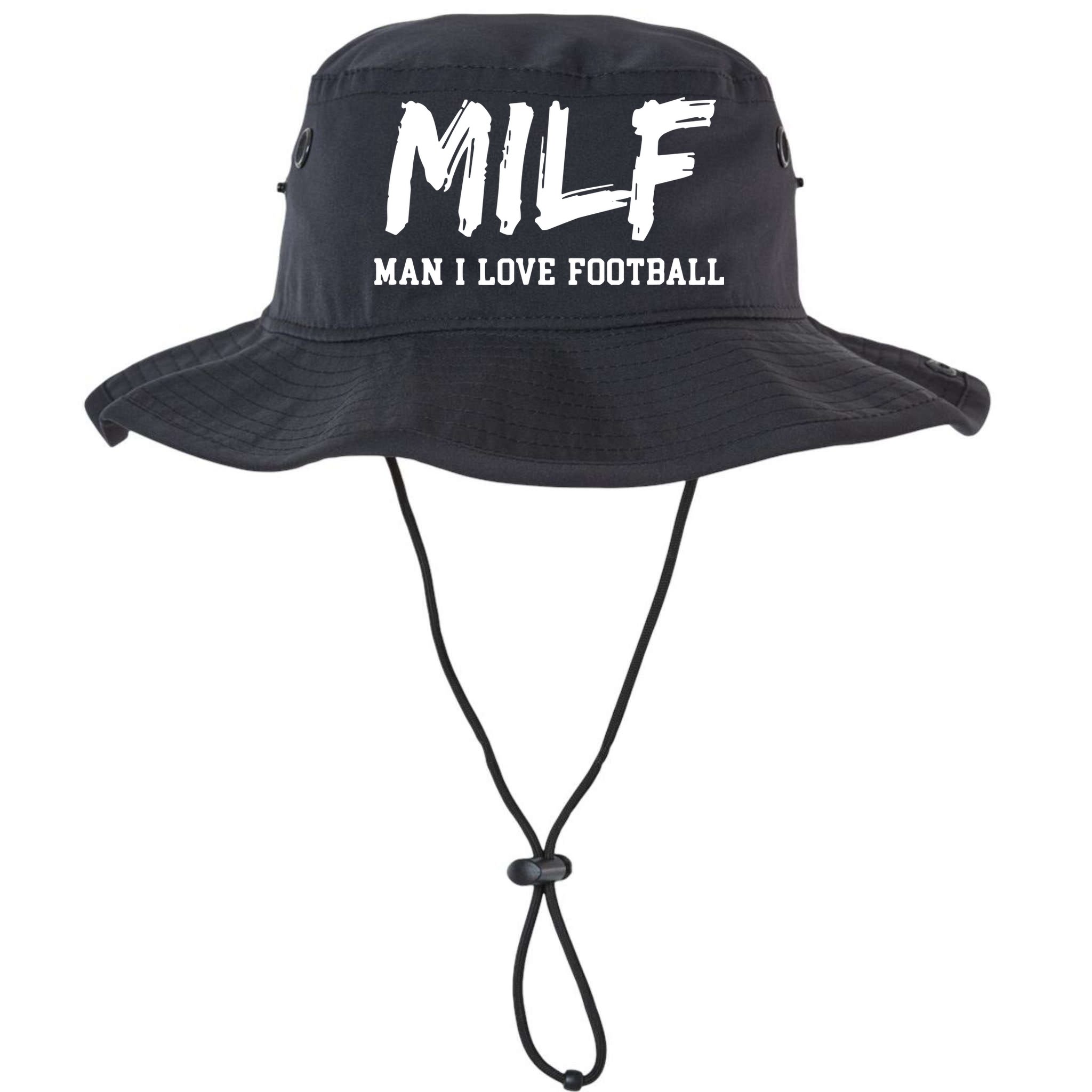 Man I Love Football MILF Funny Football Bucket Hat