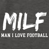 Man I Love Football MILF Funny Football Vector Backpack