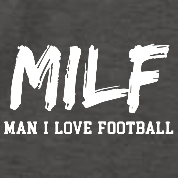 Man I Love Football MILF Funny Football Vector Backpack