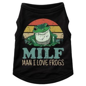 MILFMan I Love Frogs Funny Saying Doggie Tank