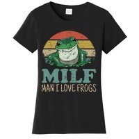 MILFMan I Love Frogs Funny Saying Women's T-Shirt