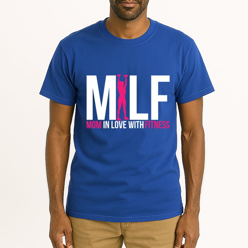 Mom In Love With Fitness Milf Funny Workout Mother Gym Gift Tall T-Shirt