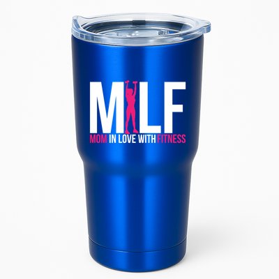 Mom In Love With Fitness Milf Funny Workout Mother Gym Gift Tumbler