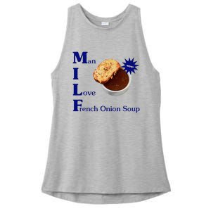 Man I Love French Onion Soup Ladies PosiCharge Tri-Blend Wicking Tank