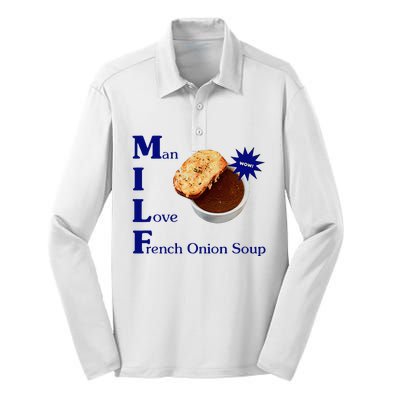 Man I Love French Onion Soup Silk Touch Performance Long Sleeve Polo