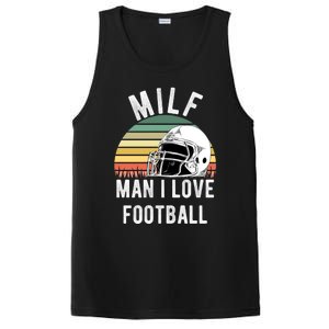 Milfgift I Love Football Fan Funny Rude Adult Humor Retro Meaningful Gift PosiCharge Competitor Tank