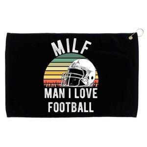 Milfgift I Love Football Fan Funny Rude Adult Humor Retro Meaningful Gift Grommeted Golf Towel