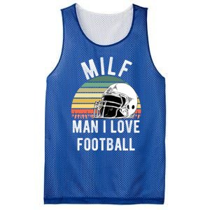 Milfgift I Love Football Fan Funny Rude Adult Humor Retro Meaningful Gift Mesh Reversible Basketball Jersey Tank