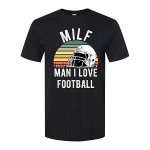 Milfgift I Love Football Fan Funny Rude Adult Humor Retro Meaningful Gift Softstyle CVC T-Shirt