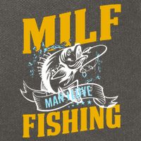 Man I Love Fishing MILF Hook Camping Fish Funny Cotton Canvas Backpack