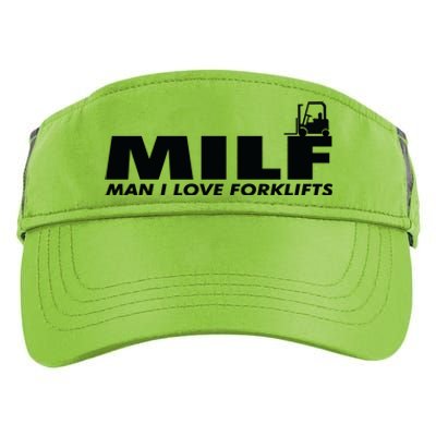 Man I Love Forklifts Gift Adult Drive Performance Visor