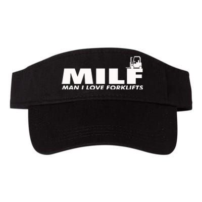 Man I Love Forklifts Gift Valucap Bio-Washed Visor