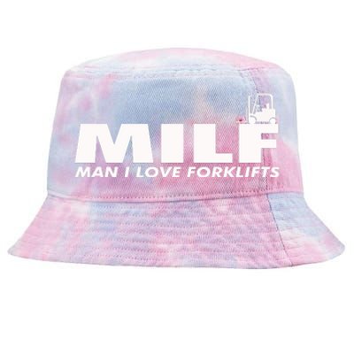 Man I Love Forklifts Gift Tie-Dyed Bucket Hat