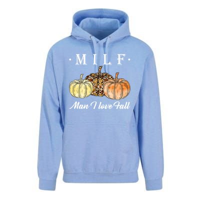 Milf I Love Fall Funny Pumpkin Autumn Lover Cute Gift Unisex Surf Hoodie