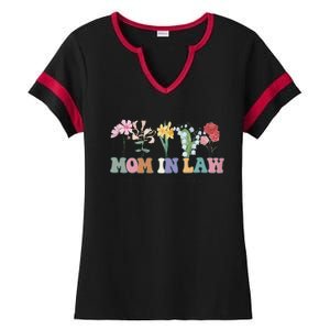 Mother In Law Mothers Day Gift For Mother Family Ladies Halftime Notch Neck Tee