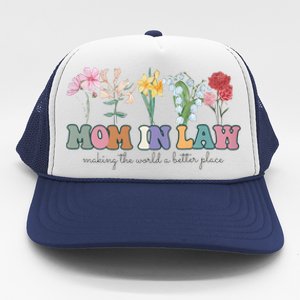 Mother In Law Mothers Day Gift For Mother Family Trucker Hat