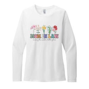 Mother In Law Mothers Day Gift For Mother Family Womens CVC Long Sleeve Shirt