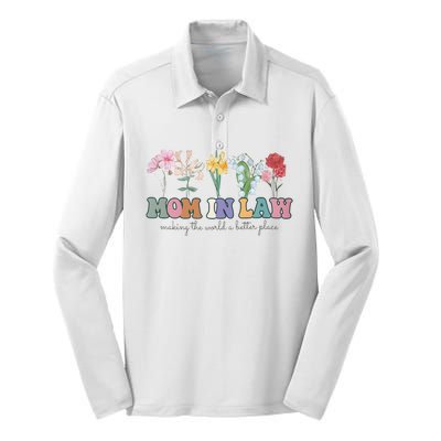 Mother In Law Mothers Day Gift For Mother Family Silk Touch Performance Long Sleeve Polo