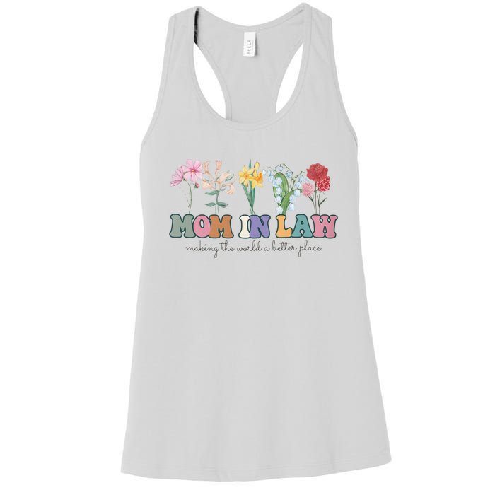 Mother In Law Mothers Day Gift For Mother Family Women's Racerback Tank