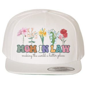 Mother In Law Mothers Day Gift For Mother Family Wool Snapback Cap