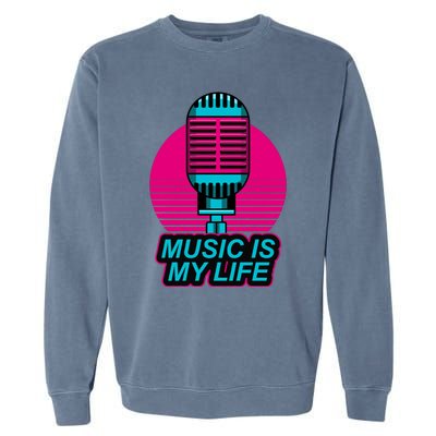 Music Is Life Garment-Dyed Sweatshirt