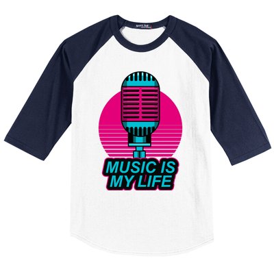 Music Is Life Baseball Sleeve Shirt