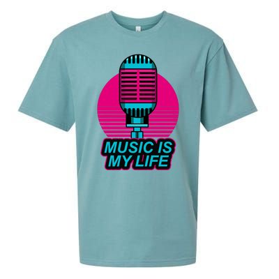 Music Is Life Sueded Cloud Jersey T-Shirt