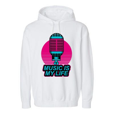 Music Is Life Garment-Dyed Fleece Hoodie